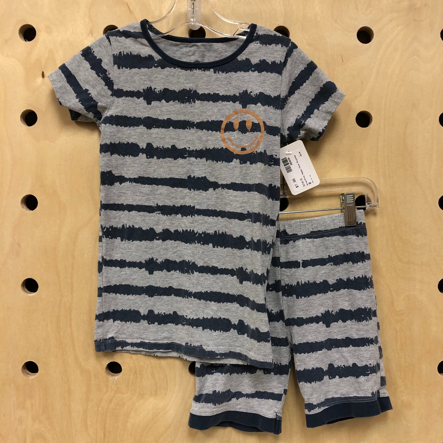 Blue+Grey Happy Face Pajamas