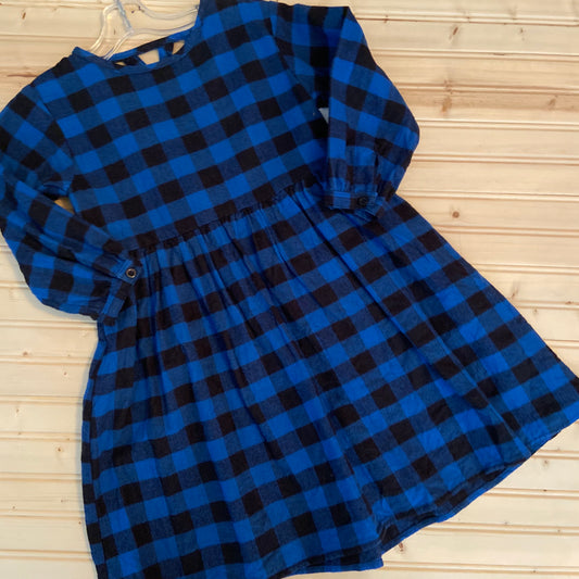 Blue & Black Plaid Dress