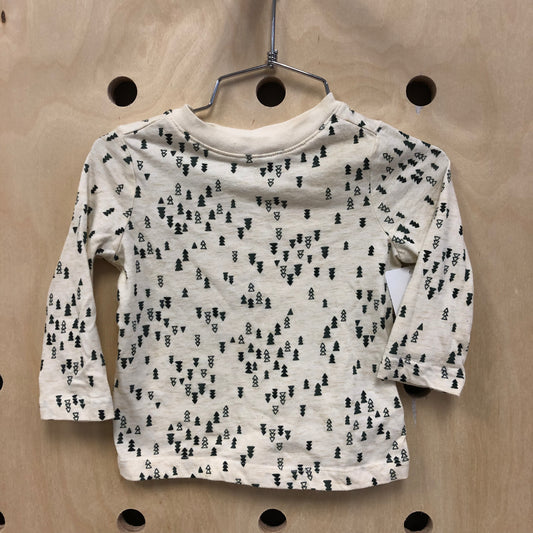 Cream Forest LS Tee