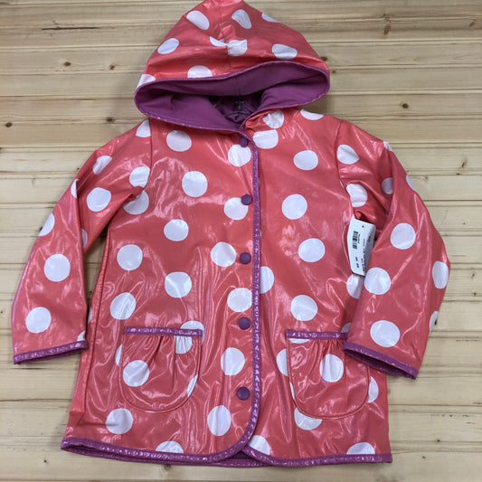 Pink Polka Dot Rain Jacket