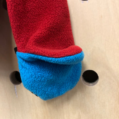 Red Fleece Zip Hoodie