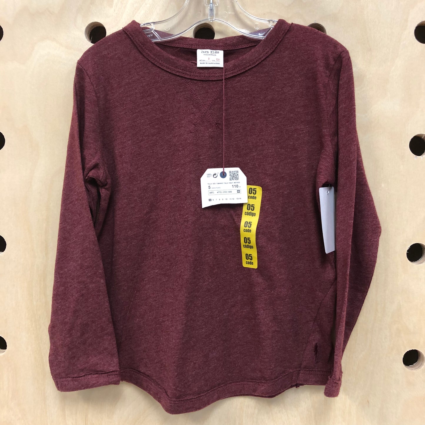Maroon Cotton Poly Tee NEW!