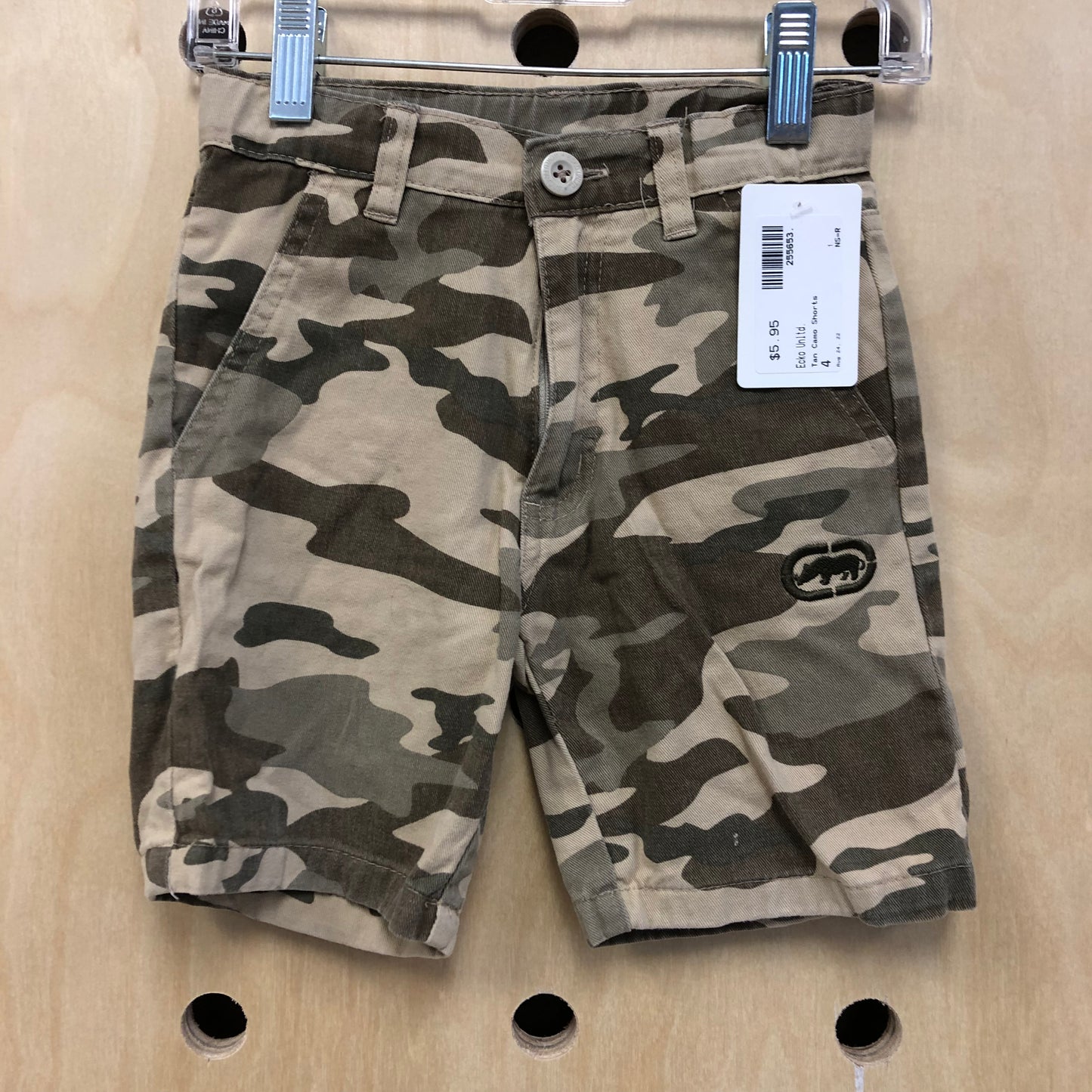 Tan Camo Shorts