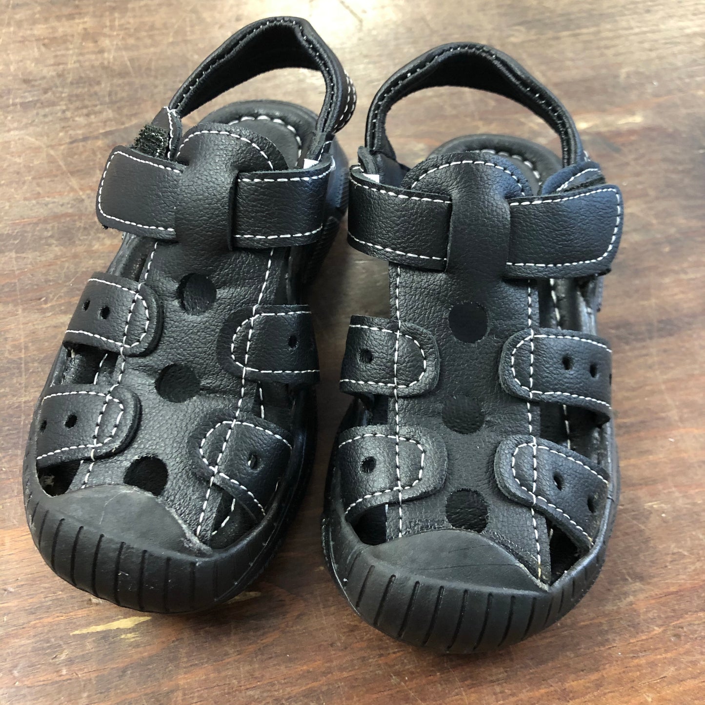 Black Velcro Sandals