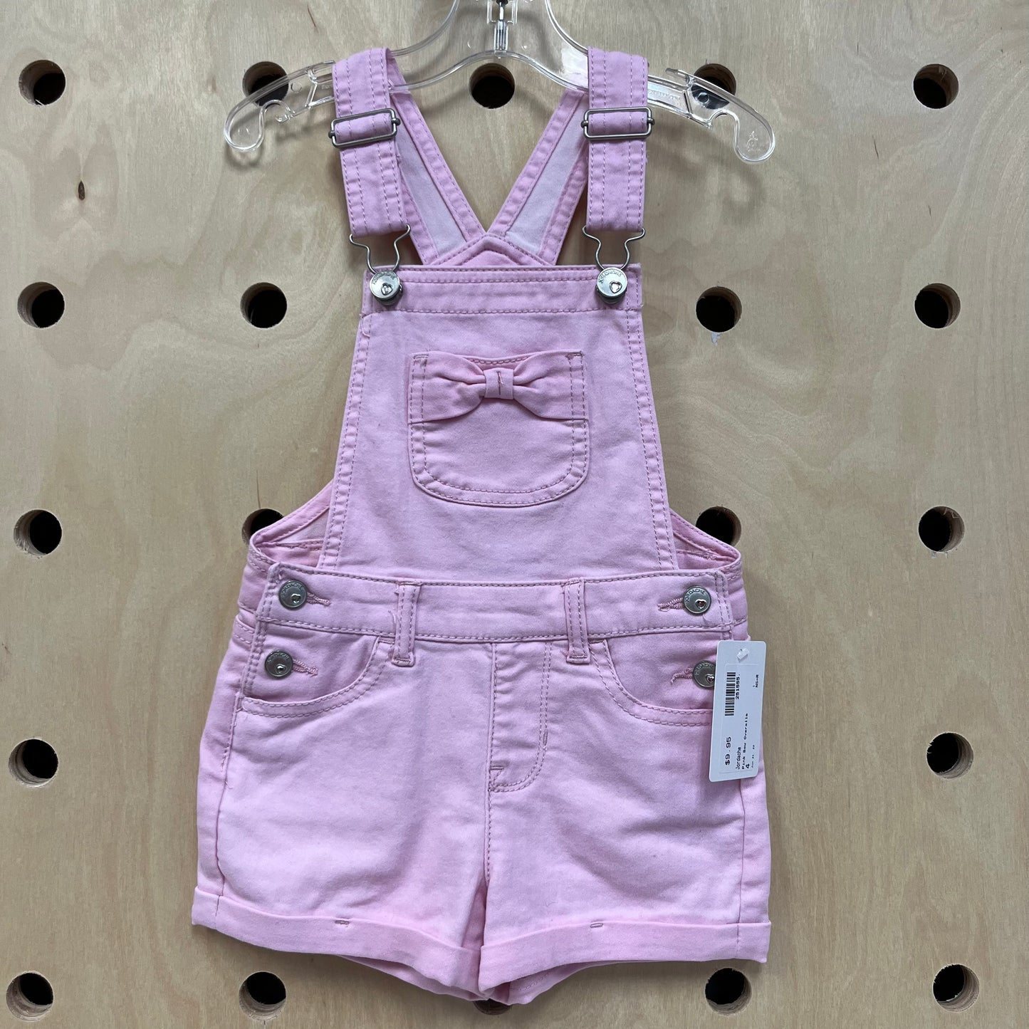 Pink Bow Overalls