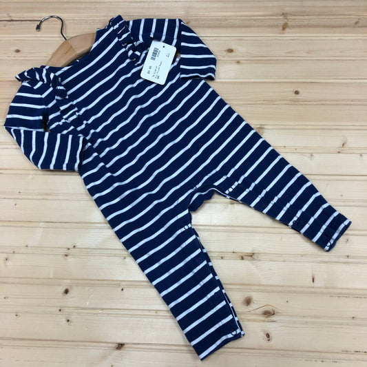 Blue Striped Romper