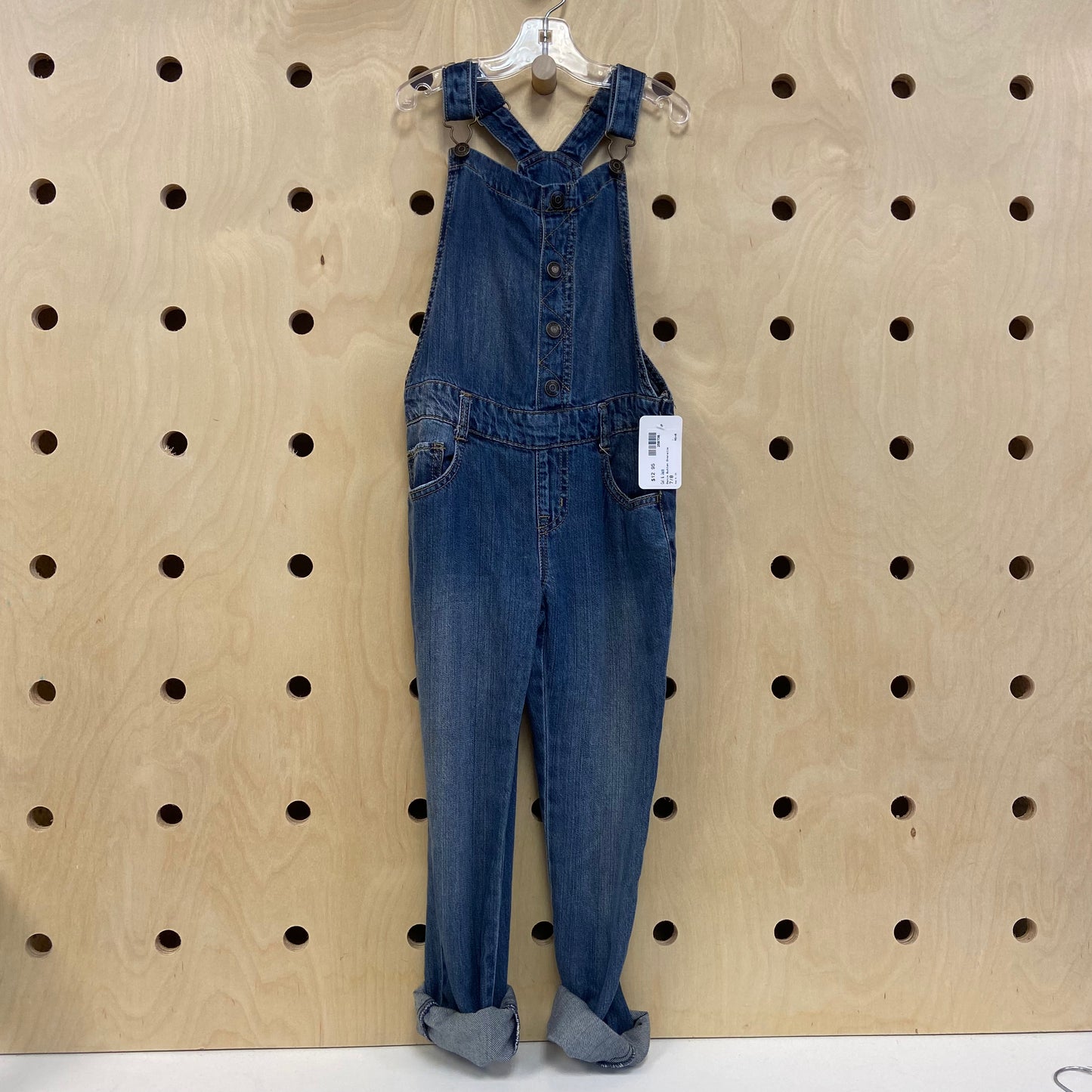 Denim Button Overalls