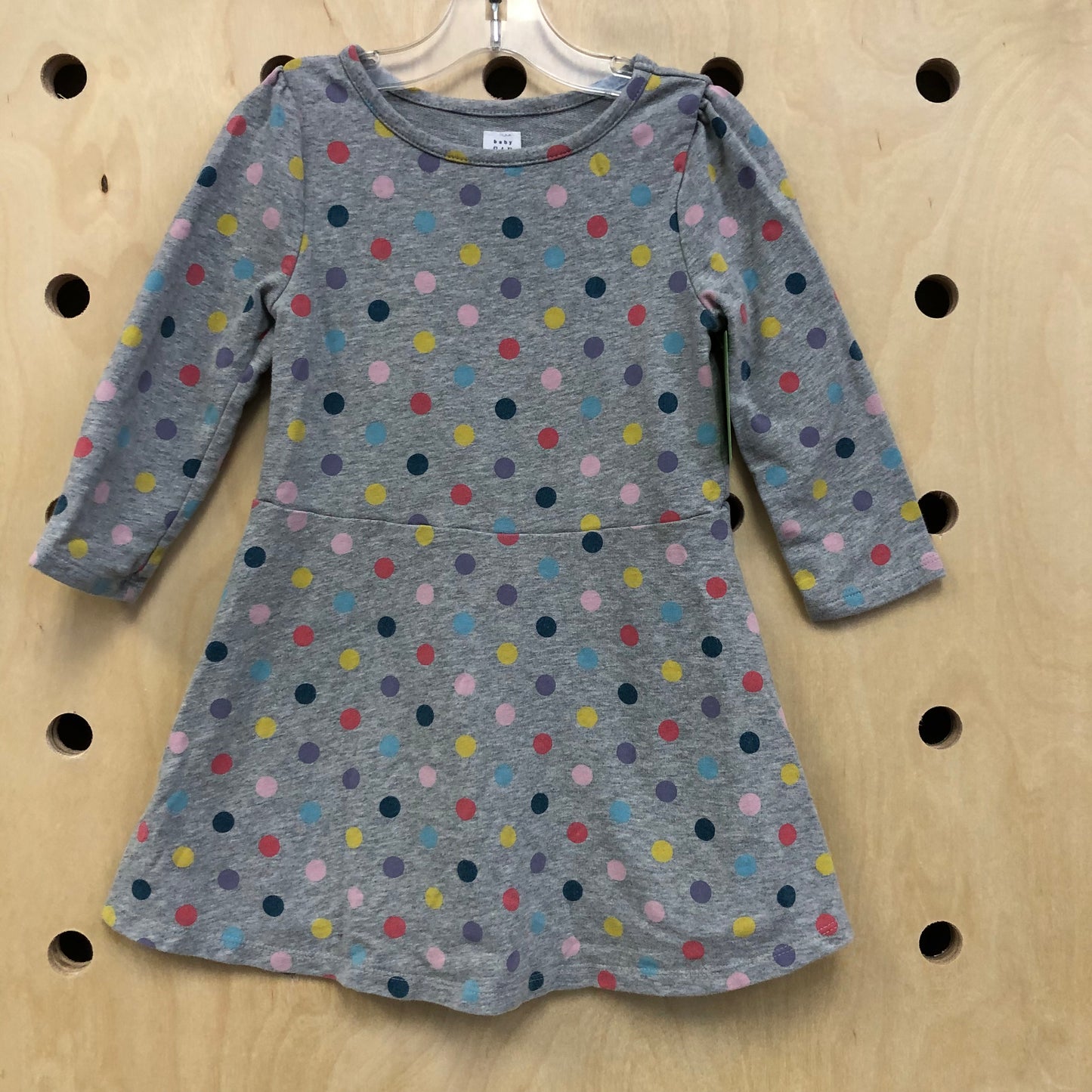 Grey Polka Dot Dress