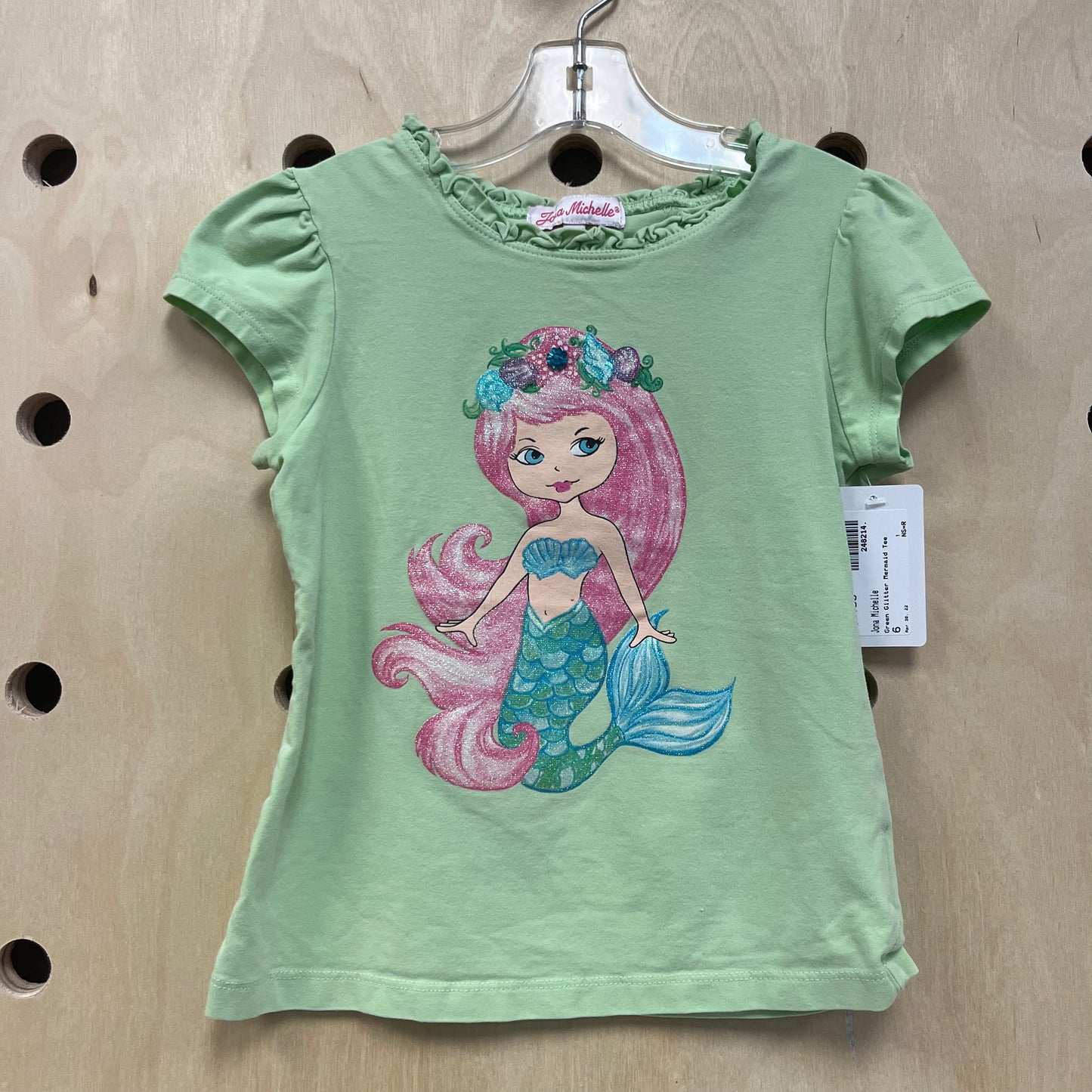 Green Glitter Mermaid Tee