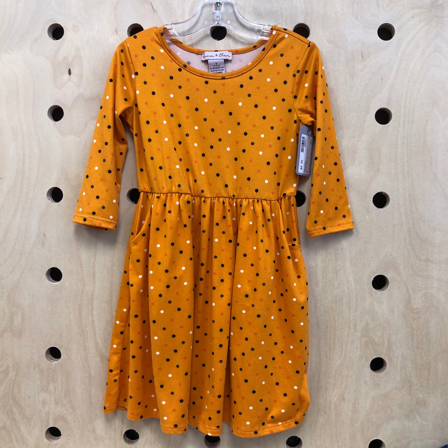 Orange Poka Dot Dress