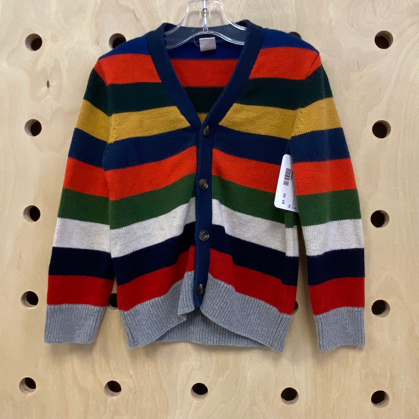 Colorful Striped Bttn Cardigan