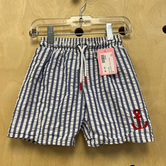 Blue Anchor Swim Trunks