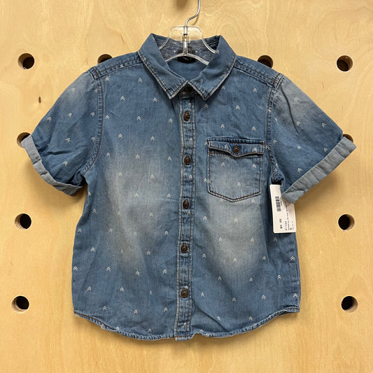 Chambray Arrows Button Up