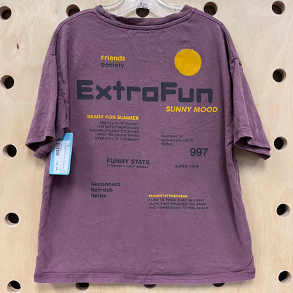 Purple Extra Fun Sunny Mood Tee