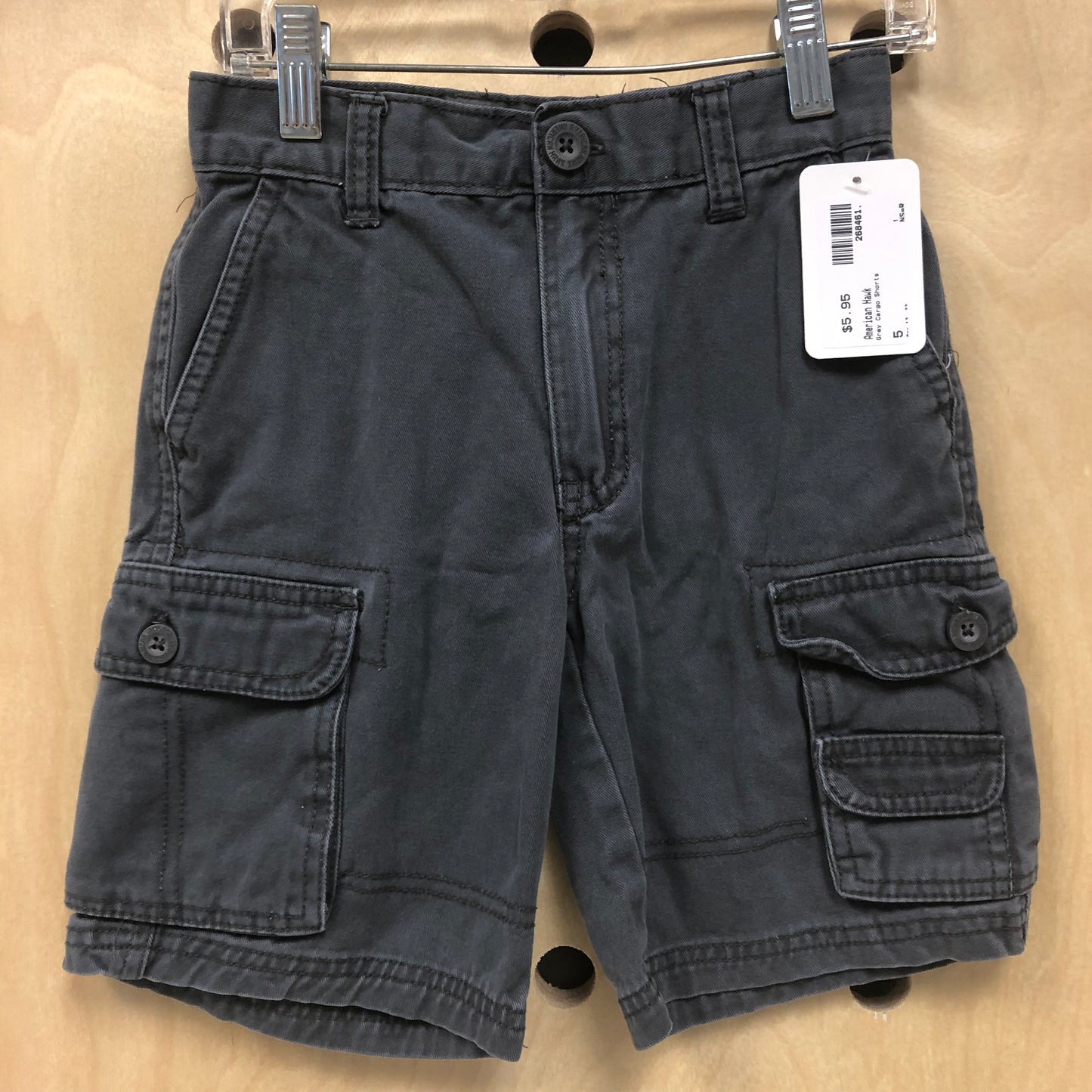 Grey Cargo Shorts
