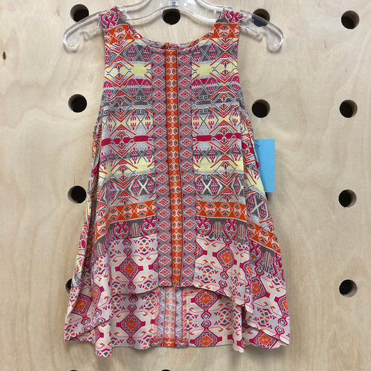 Beige Colorful Tank