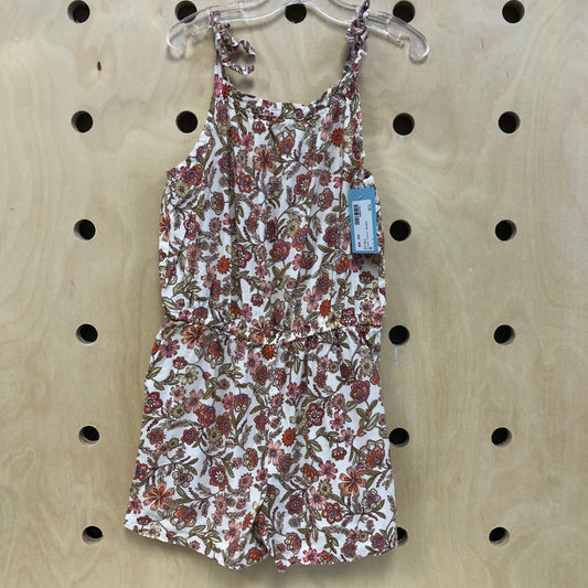 Cream Floral Romper