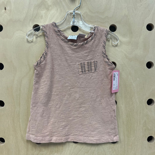 Dusty Pink Pocket Tank