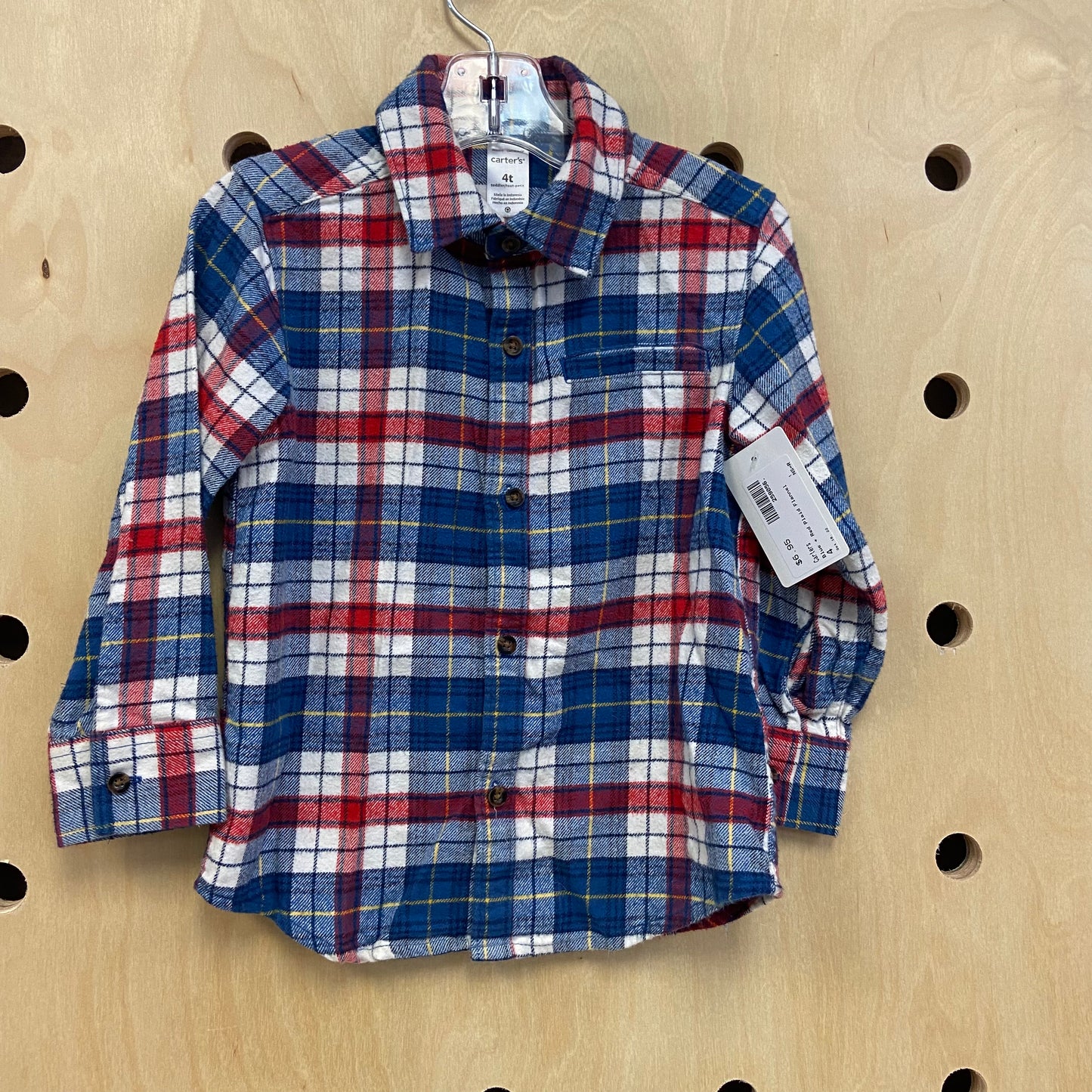 Blue + Red Plaid Flannel