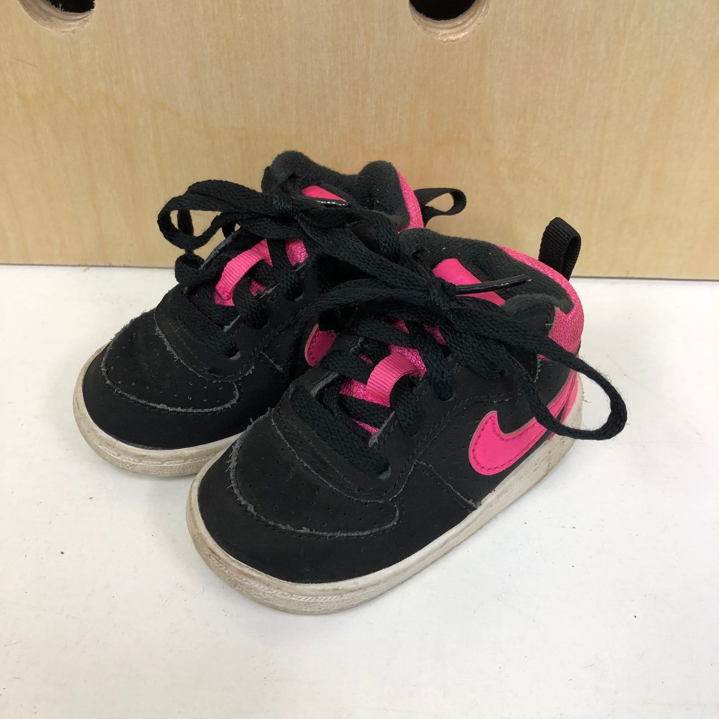 Black + Pink Hi Tops