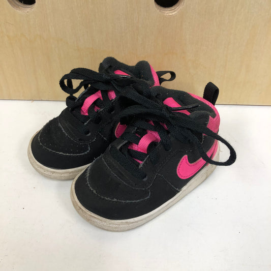 Black + Pink Hi Tops
