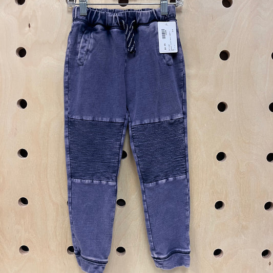 Washed Violet Moto Joggers