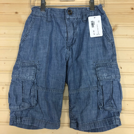 Chambray Cargo Shorts