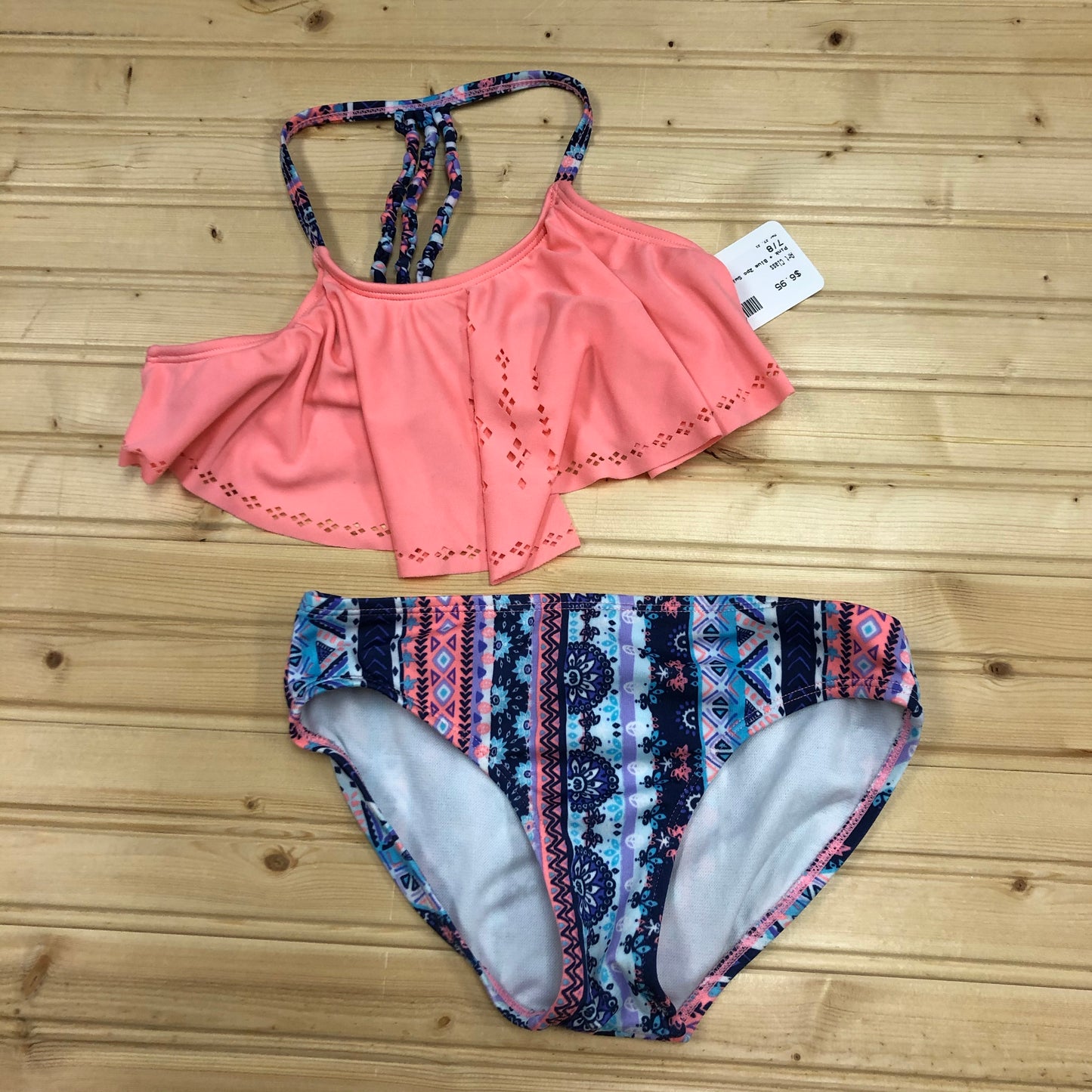 Pink + Blue 2pc Swimsuit