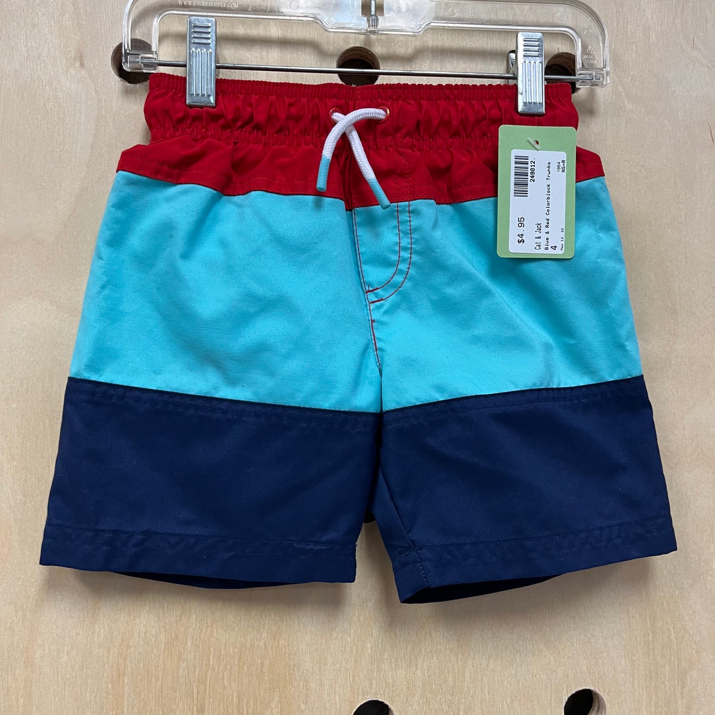 Blue & Red Colorblock Trunks