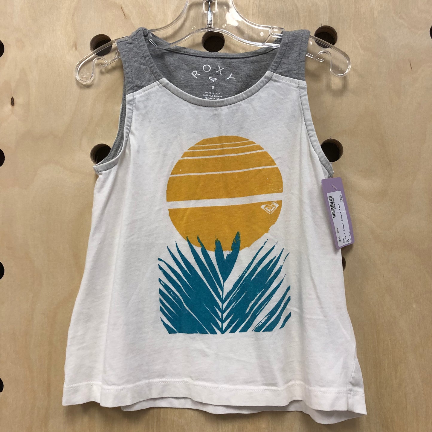 Grey + Cream Sunset Tank