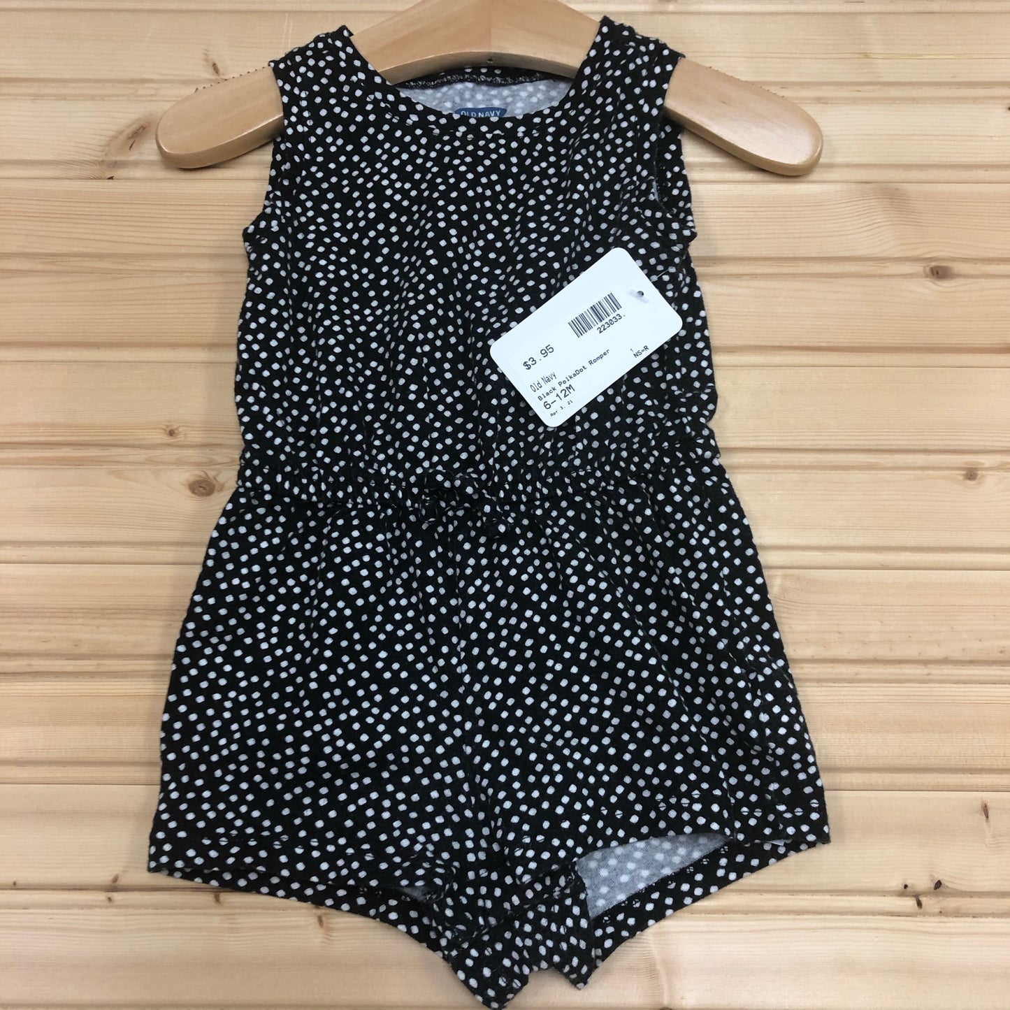 Black Polka Dot Romper