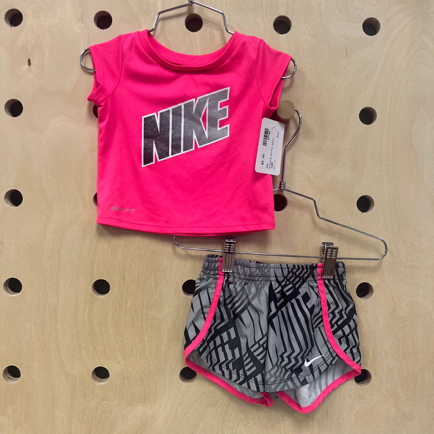 Pink+Grey Dri-Fit Outfit