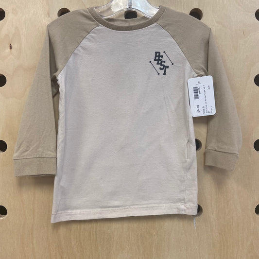 Best Kind is My Mom Taupe LS T