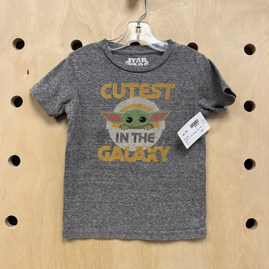 Cutest in the Galaxy Grey Tee
