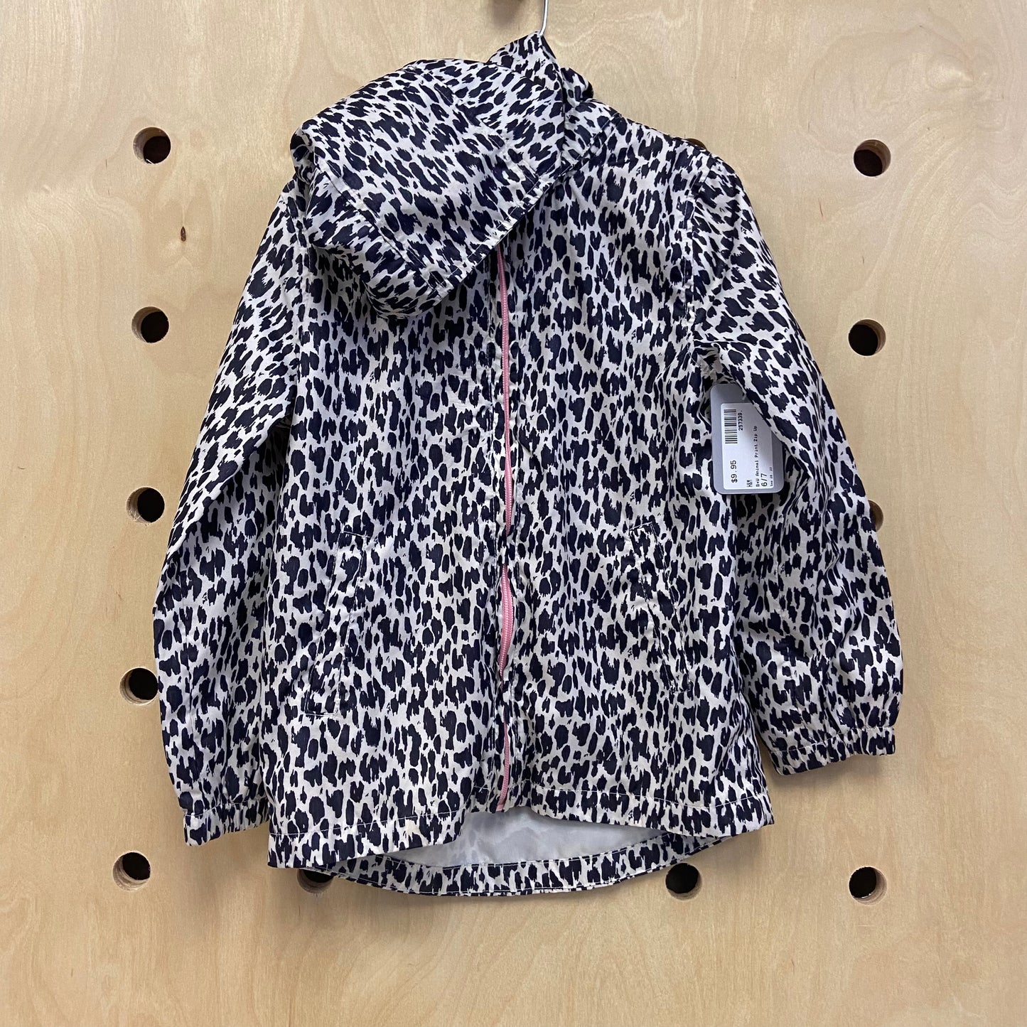 B+W Animal Print Zip Up