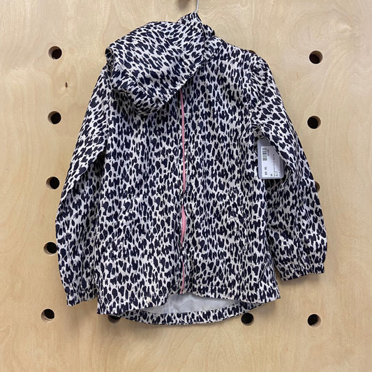 B+W Animal Print Zip Up