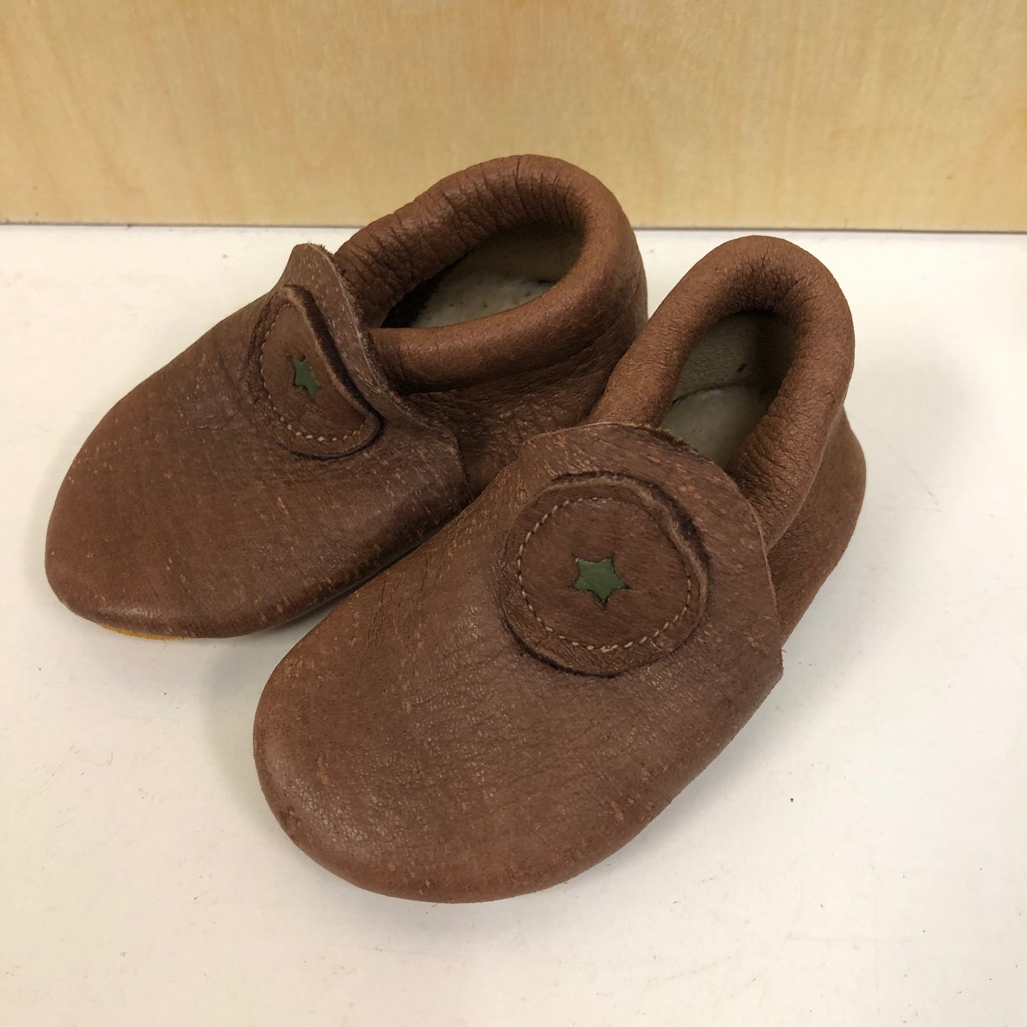 Brown Leather Moccs