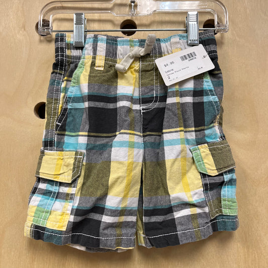 Yellow Plaid Shorts