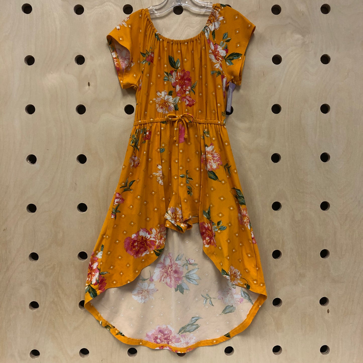 Yellow Floral Hi-Low Romper