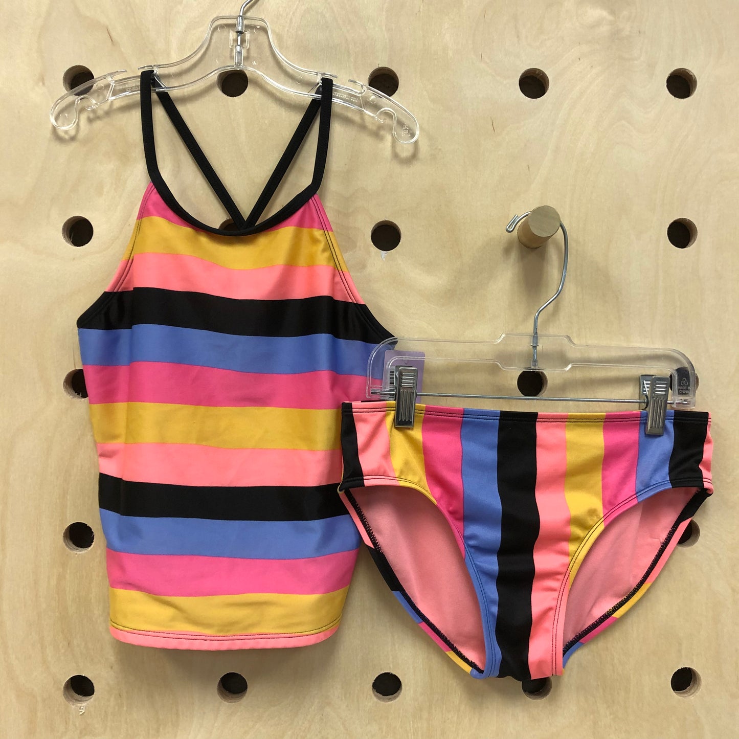 Colorful Striped Tankini