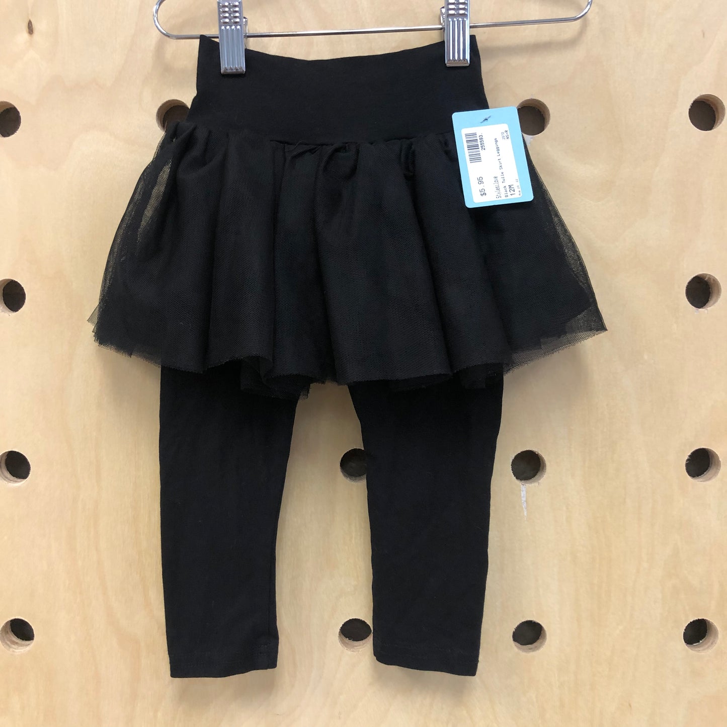 Black Tulle Skirt Leggings