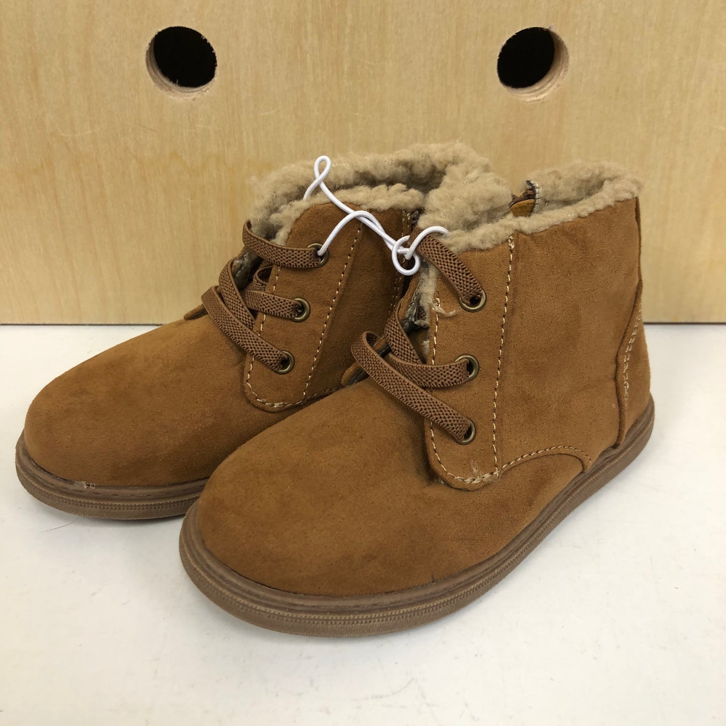 Chestnut Faux Fur Hi Tops NEW!