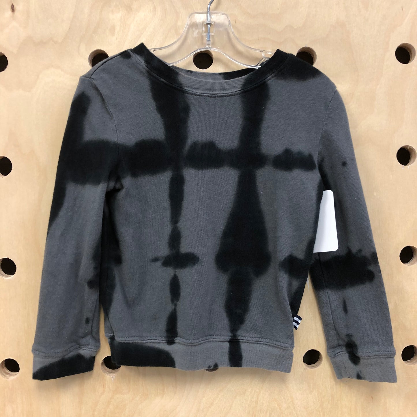 Grey + Black Tie Dye Shirt