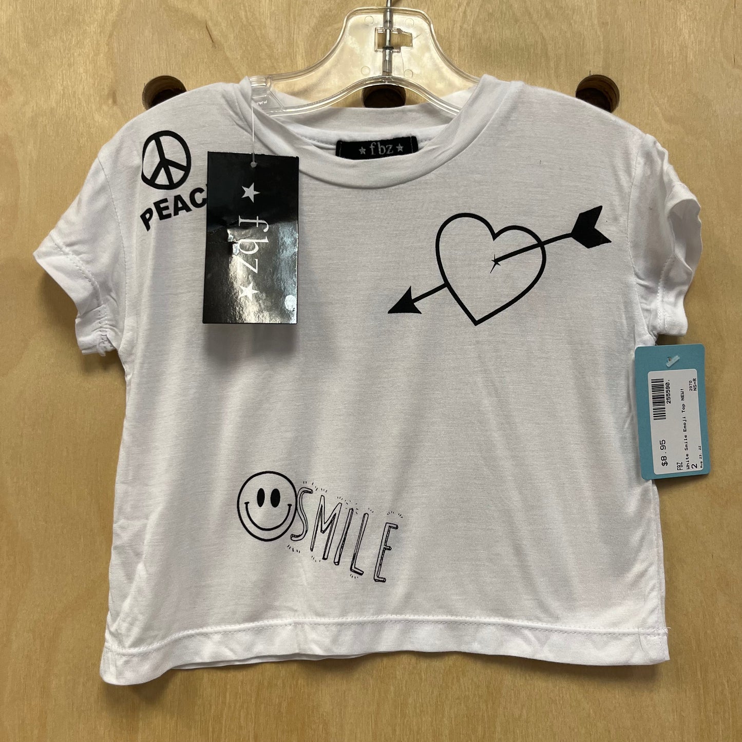 White Smile Emoji Top NEW!