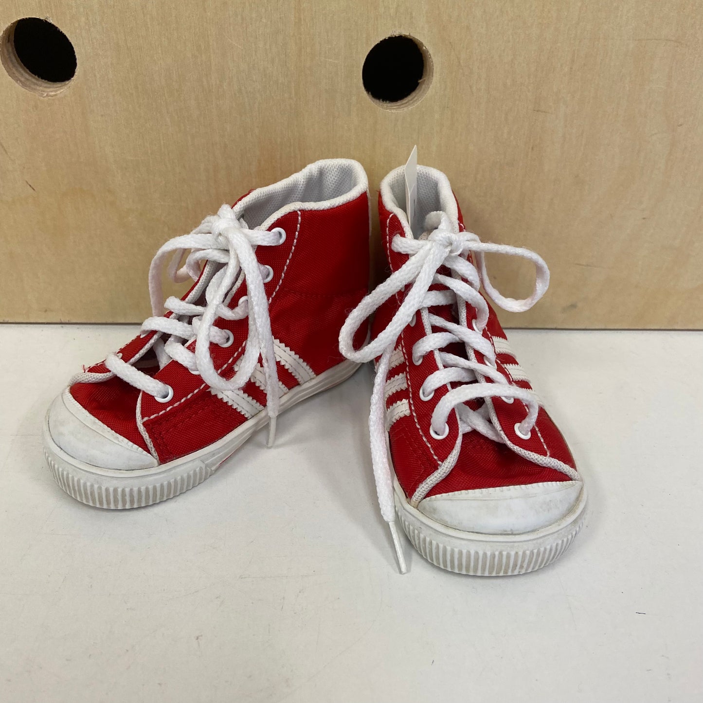 Red + White Hi Tops