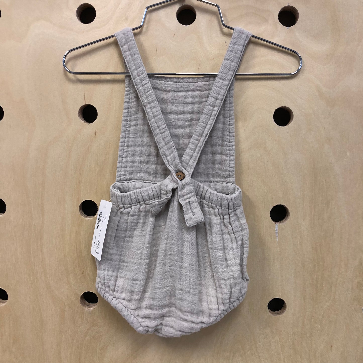 Beige Organic Muslin Romper