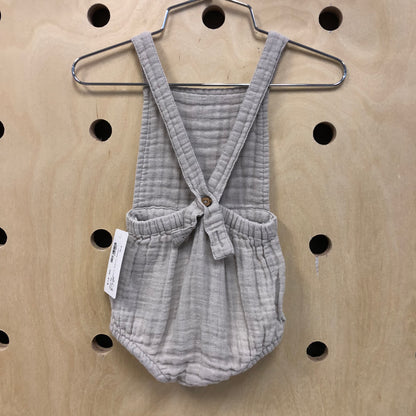 Beige Organic Muslin Romper