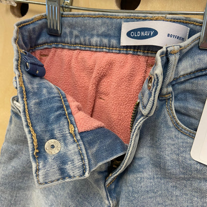 Fleece Lined Boyfriend Denim