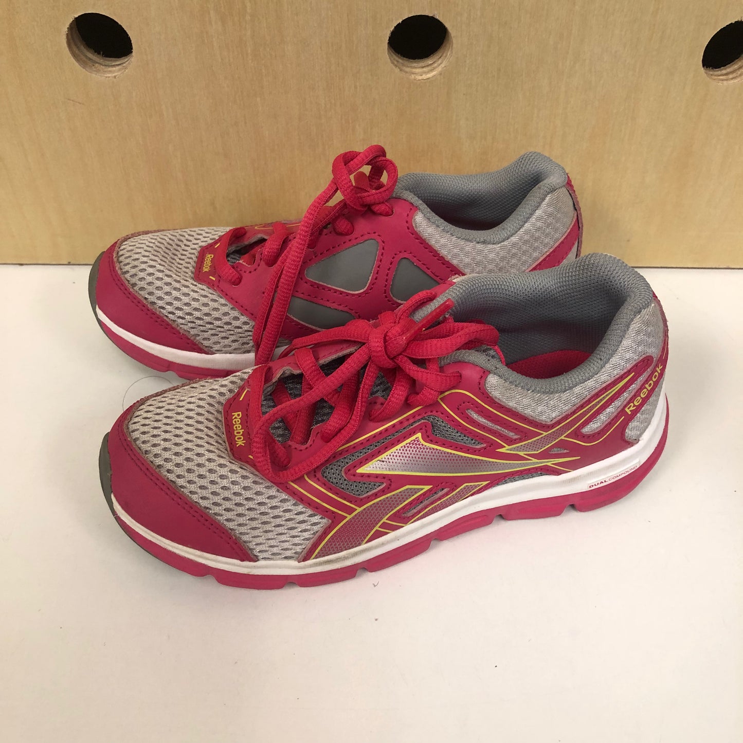 Grey + Pink Sneakers