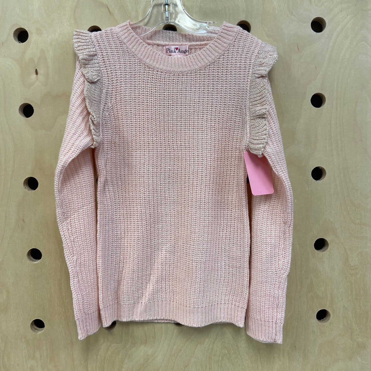 Pink + Gold Foil Knit Top